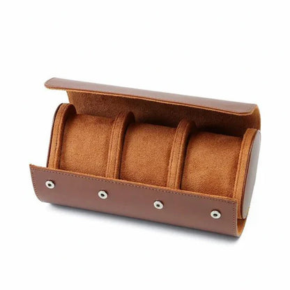 Travel Brown Leather Case