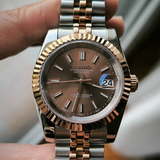 Two Tone Chocolate Datejust Dial