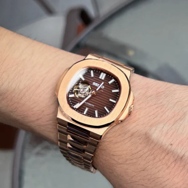 Nautilus Chocolate 'Open Heart' Dial