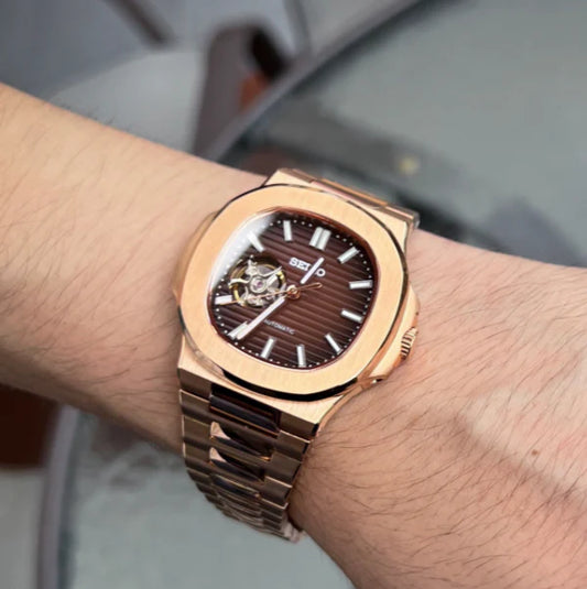 Nautilus Chocolate 'Open Heart' Dial