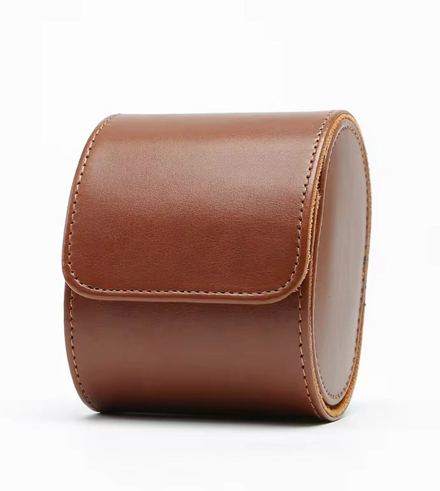Travel Brown Leather Case
