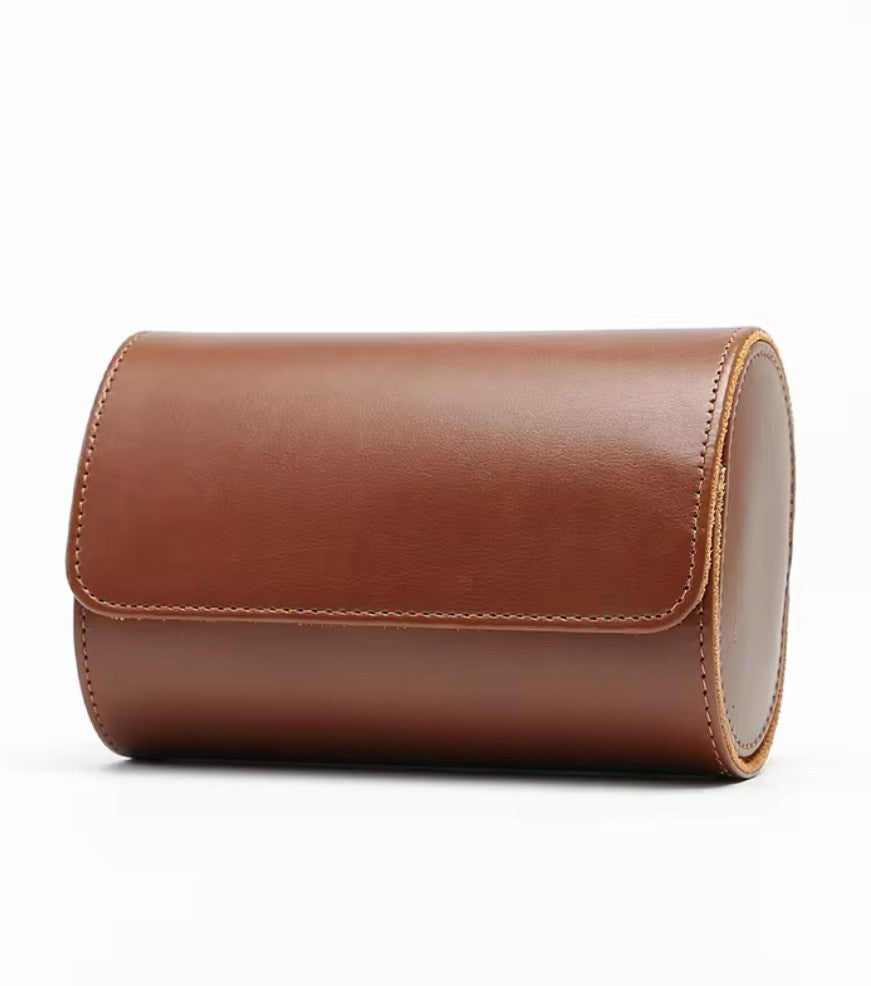Travel Brown Leather Case